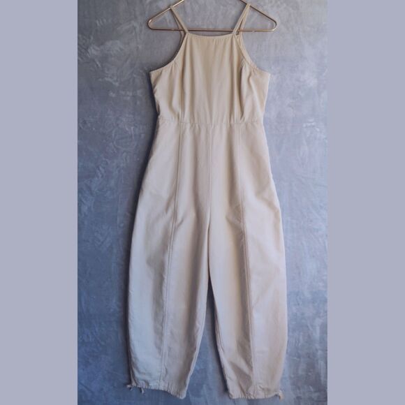 LAGUA GEM Ivory Halter Cami Neck Jumpsuit Size M Wide Leg Adjustable Japanese - Picture 4 of 14